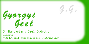 gyorgyi geel business card